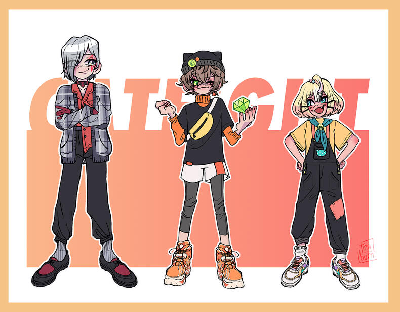 Simple shaded, Chibi, Extra Characters