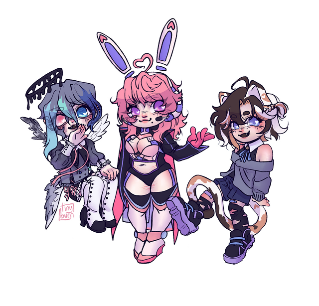Simple shaded, chibi, extra characters