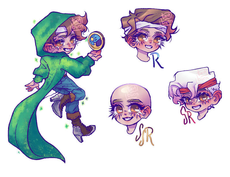 Simple shaded, chibi (charm design)