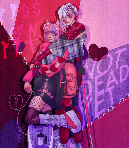 Simple BG, Full Body, Extra Char, simple shaded