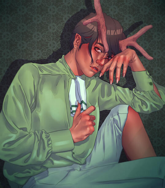 Simple BG, Bust, rendered