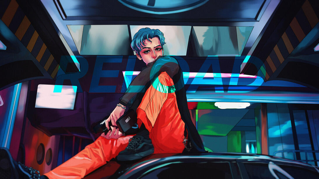 Complex BG, Full Body, Rendered