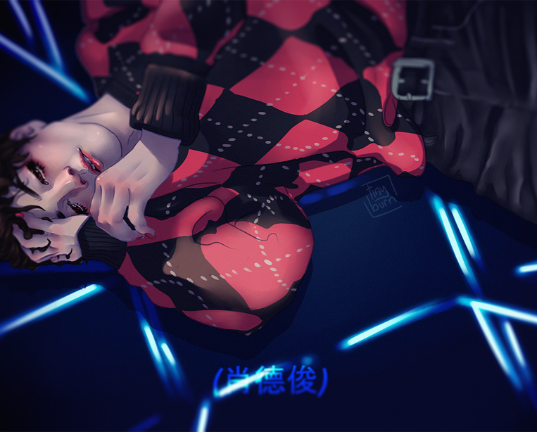 Simple BG, bust, rendered